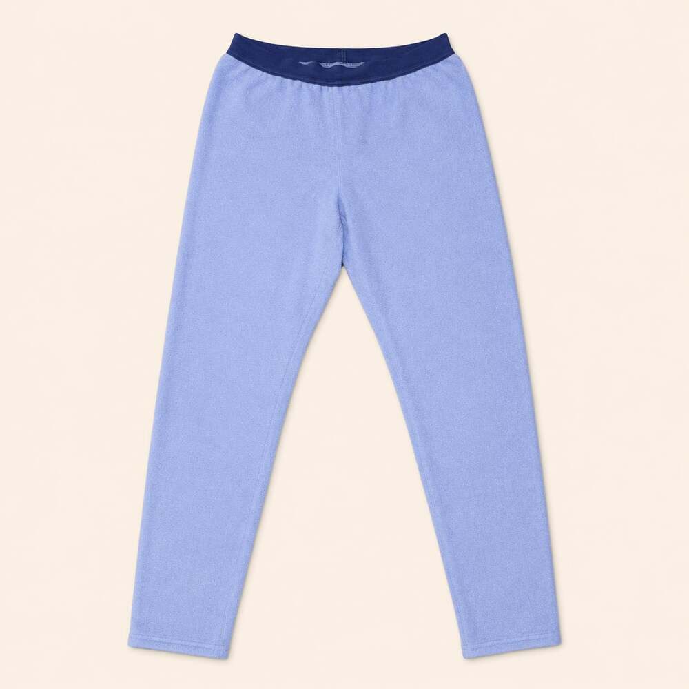 Patagonia USA Blue Fleece Lounge Pants Sz S Gorpcore Cozy Vintage